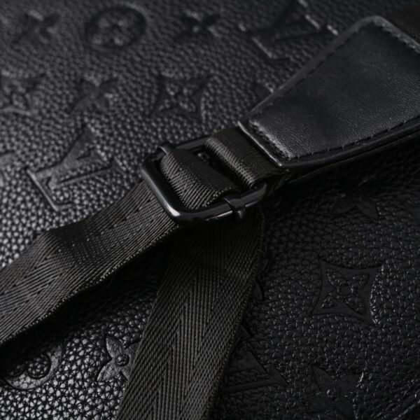 Louis Vuitton Christopher PM Backpack Monogram Shadow Black Leather