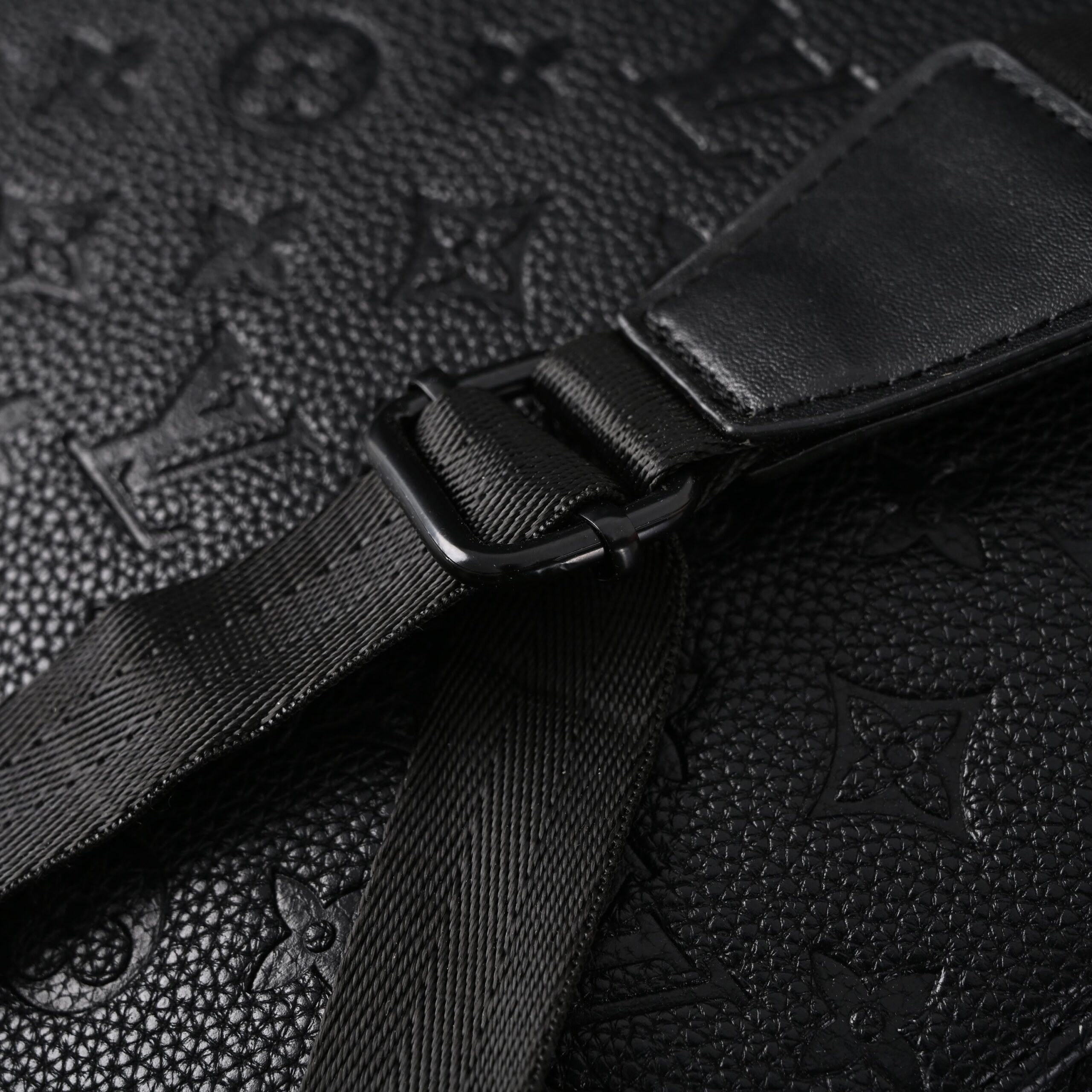 Louis Vuitton Christopher PM Backpack Monogram Shadow Black Leather - Image 15