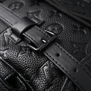Louis Vuitton Christopher PM Backpack Monogram Shadow Black Leather - Image 16