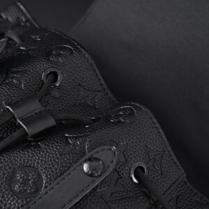 Louis Vuitton Christopher PM Backpack Monogram Shadow Black Leather - Image 17