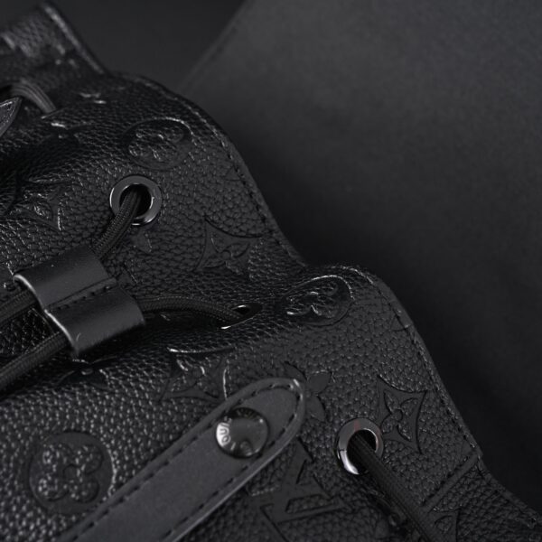 Louis Vuitton Christopher PM Backpack Monogram Shadow Black Leather