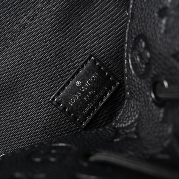Louis Vuitton Christopher PM Backpack Monogram Shadow Black Leather