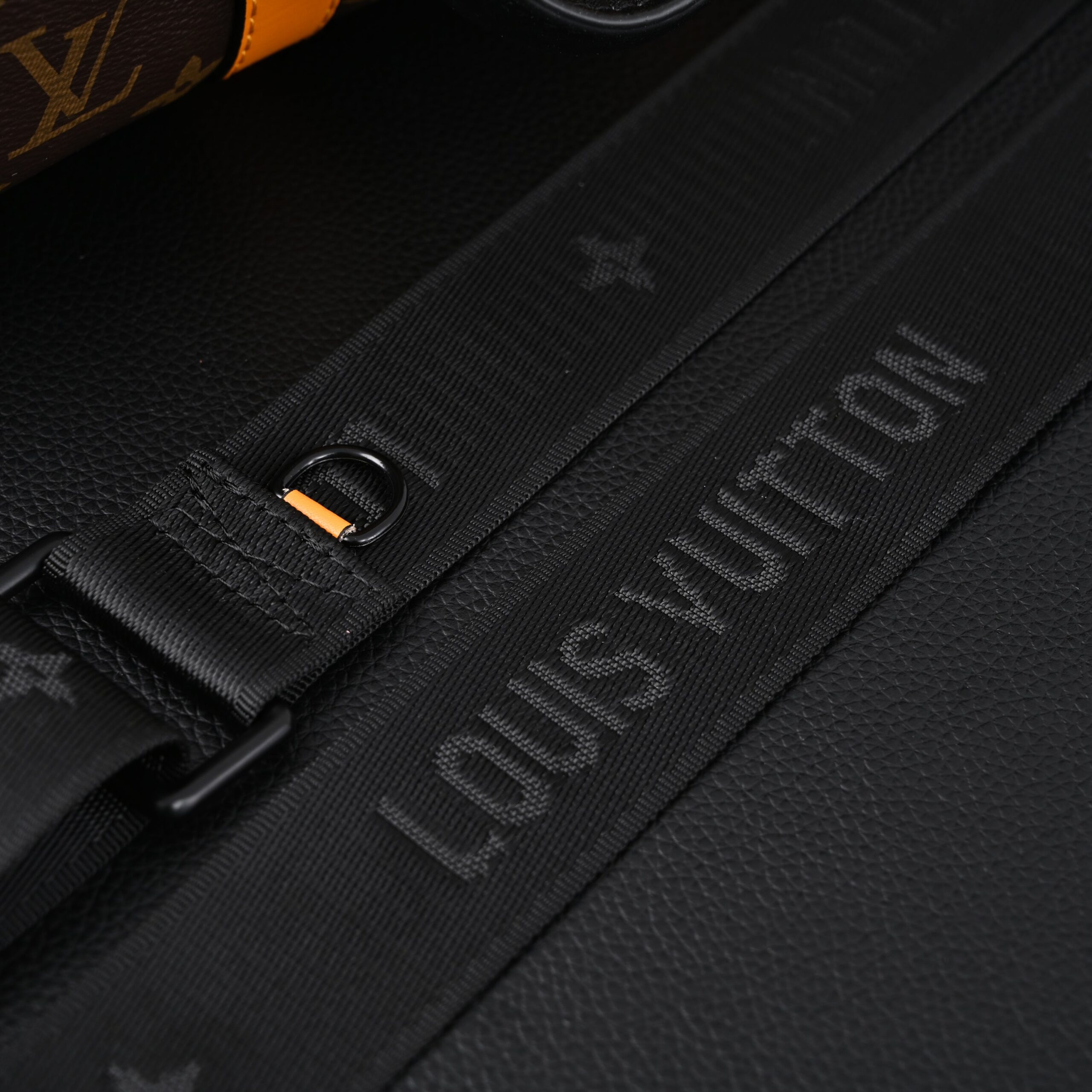Louis Vuitton Keepall Bandoulière 50 – Monogram Canvas with Neon Orange Trim - Image 19