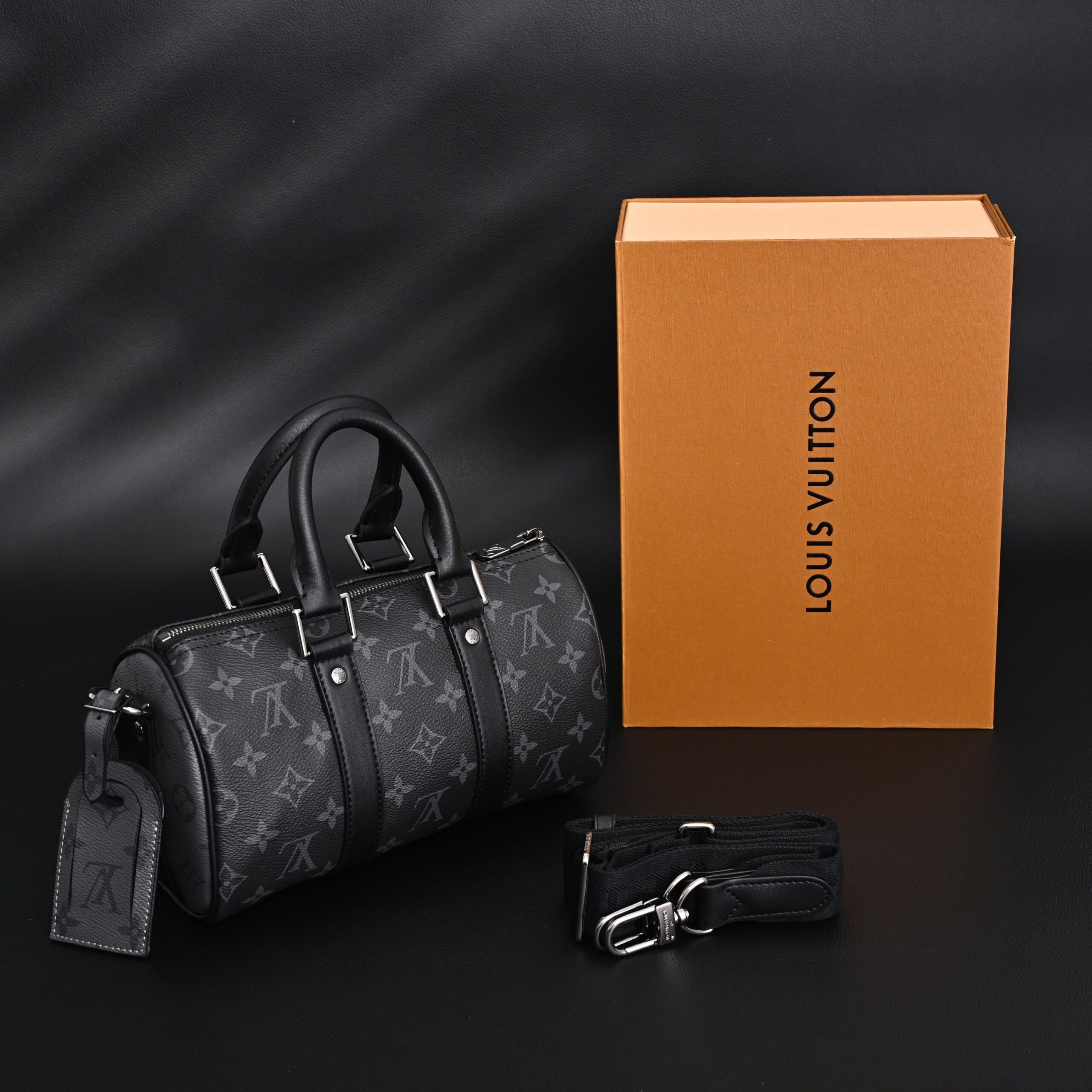 Louis Vuitton Keepall Bandoulière 50 – Monogram Eclipse Canvas - Image 1