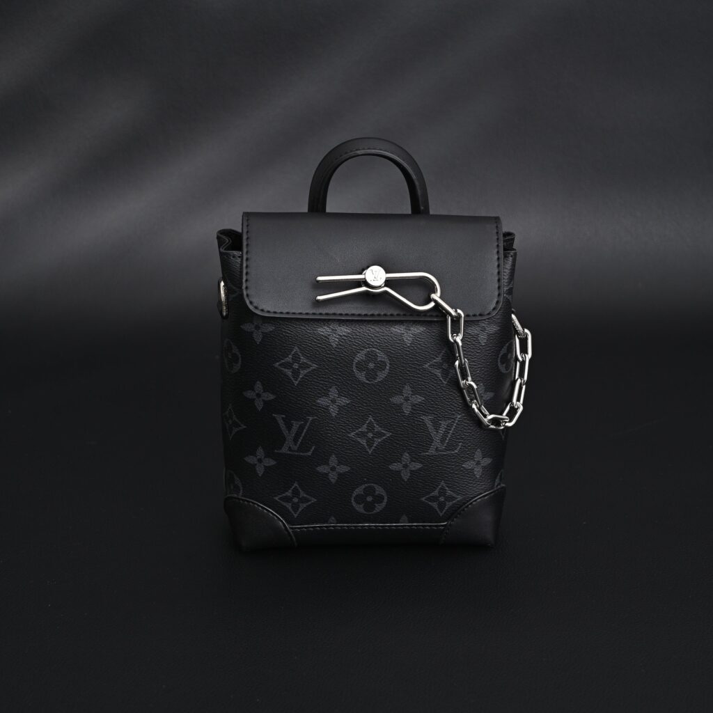 Louis Vuitton Soft Trunk Messenger – Monogram Eclipse Canvas with Silver Chain