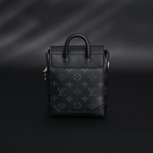 Louis Vuitton Soft Trunk Messenger – Monogram Eclipse Canvas with Silver Chain - Image 5