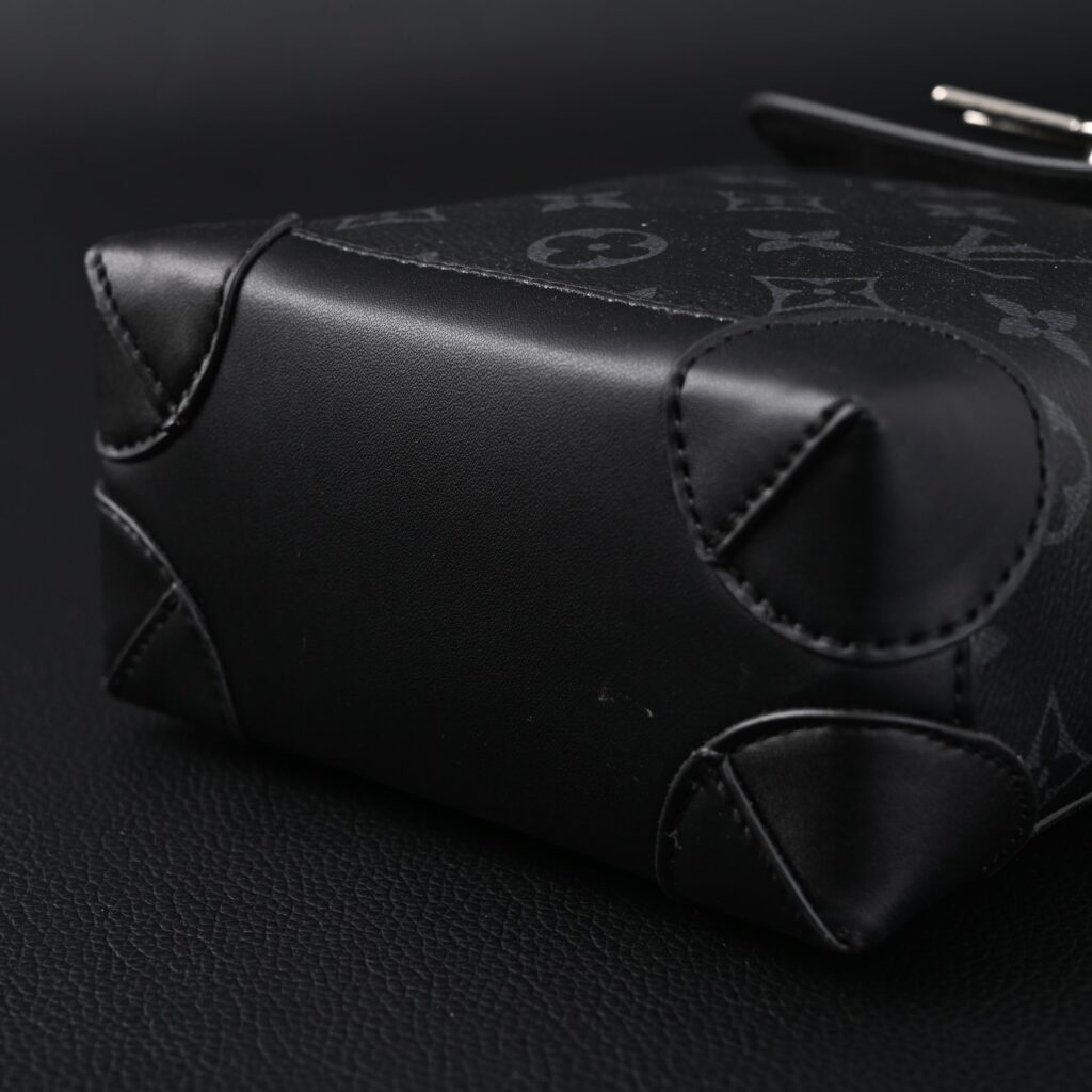 Louis Vuitton Soft Trunk Messenger – Monogram Eclipse Canvas with Silver Chain
