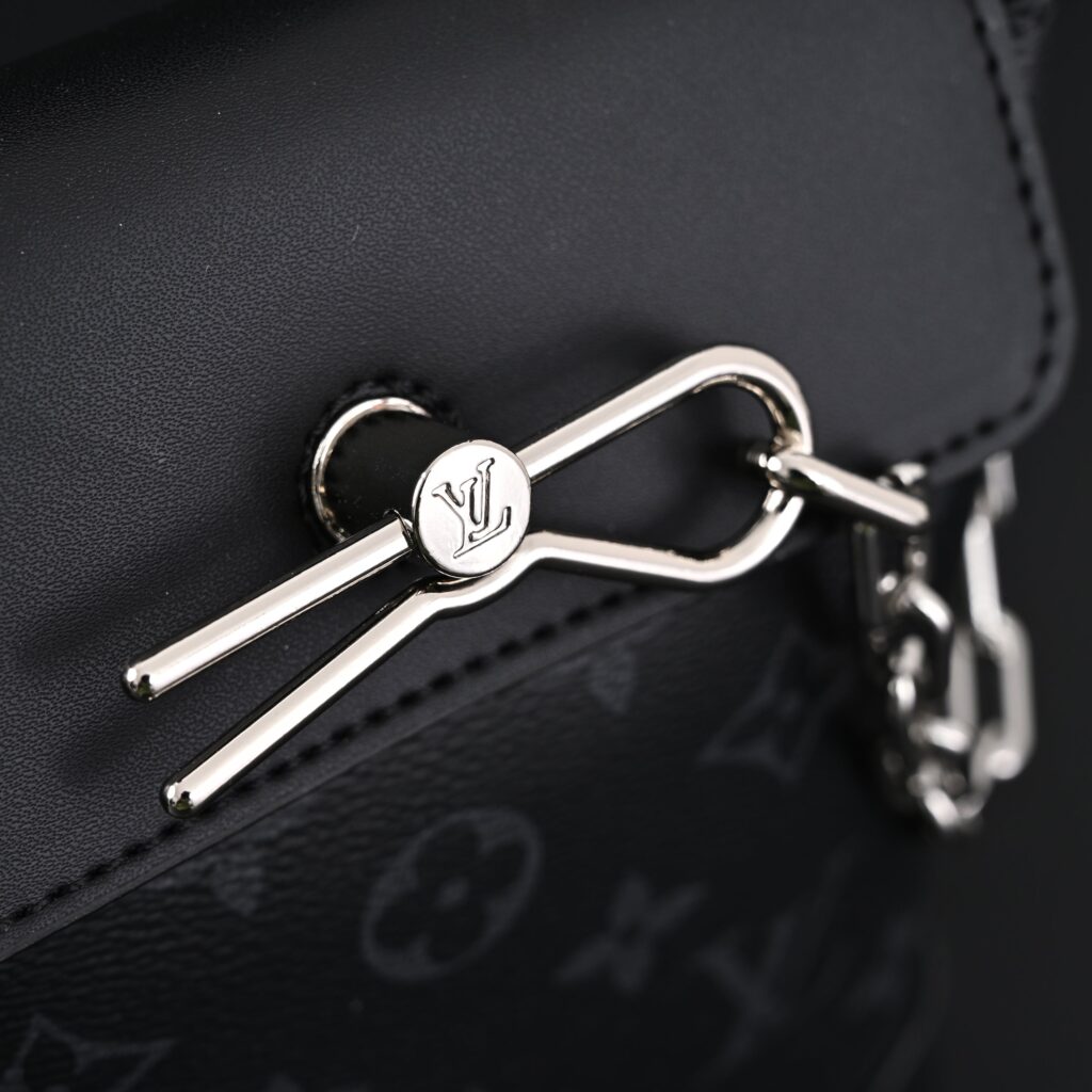 Louis Vuitton Soft Trunk Messenger – Monogram Eclipse Canvas with Silver Chain