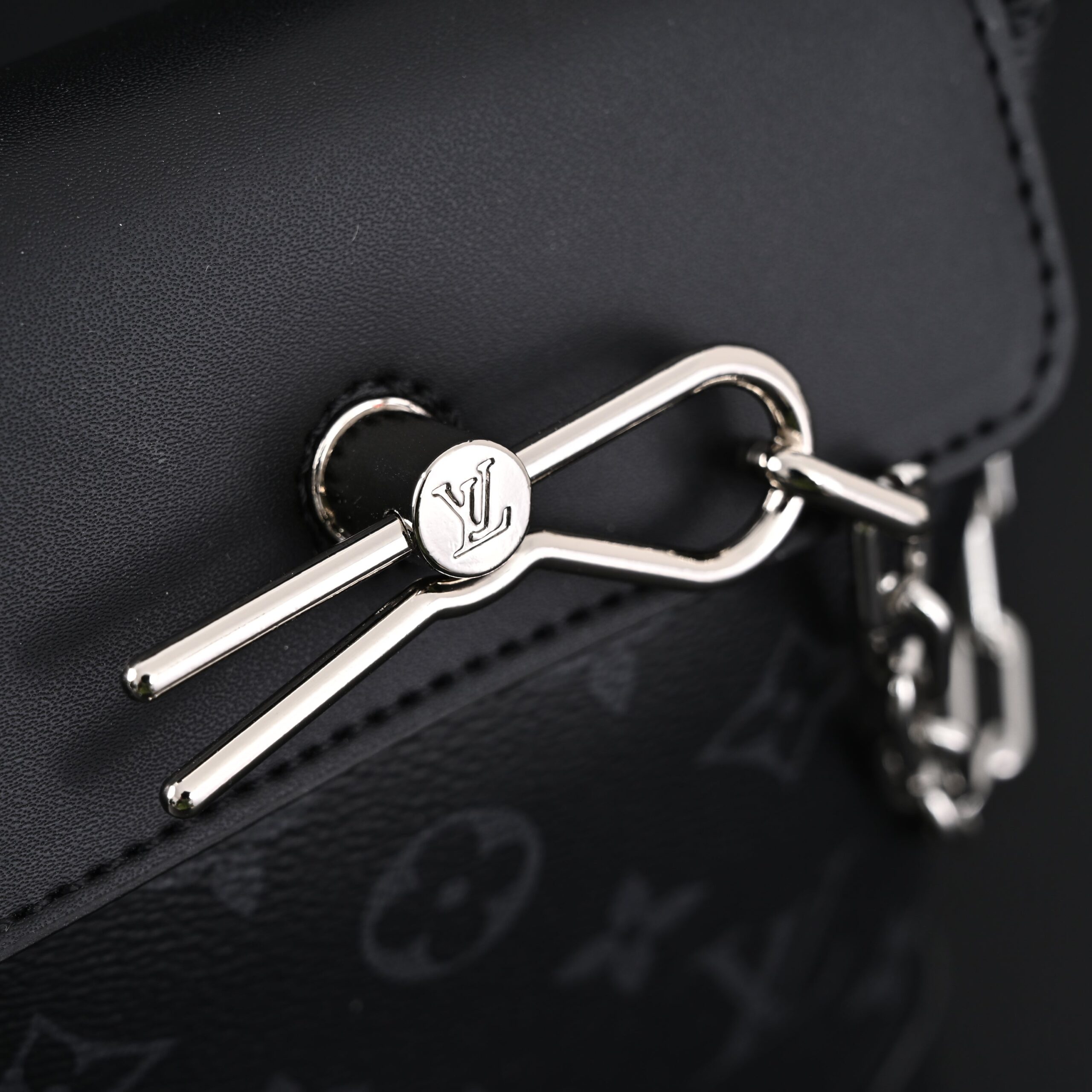 Louis Vuitton Soft Trunk Messenger – Monogram Eclipse Canvas with Silver Chain - Image 10