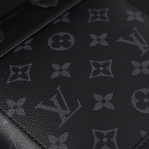 Louis Vuitton Soft Trunk Messenger – Monogram Eclipse Canvas with Silver Chain - Image 13