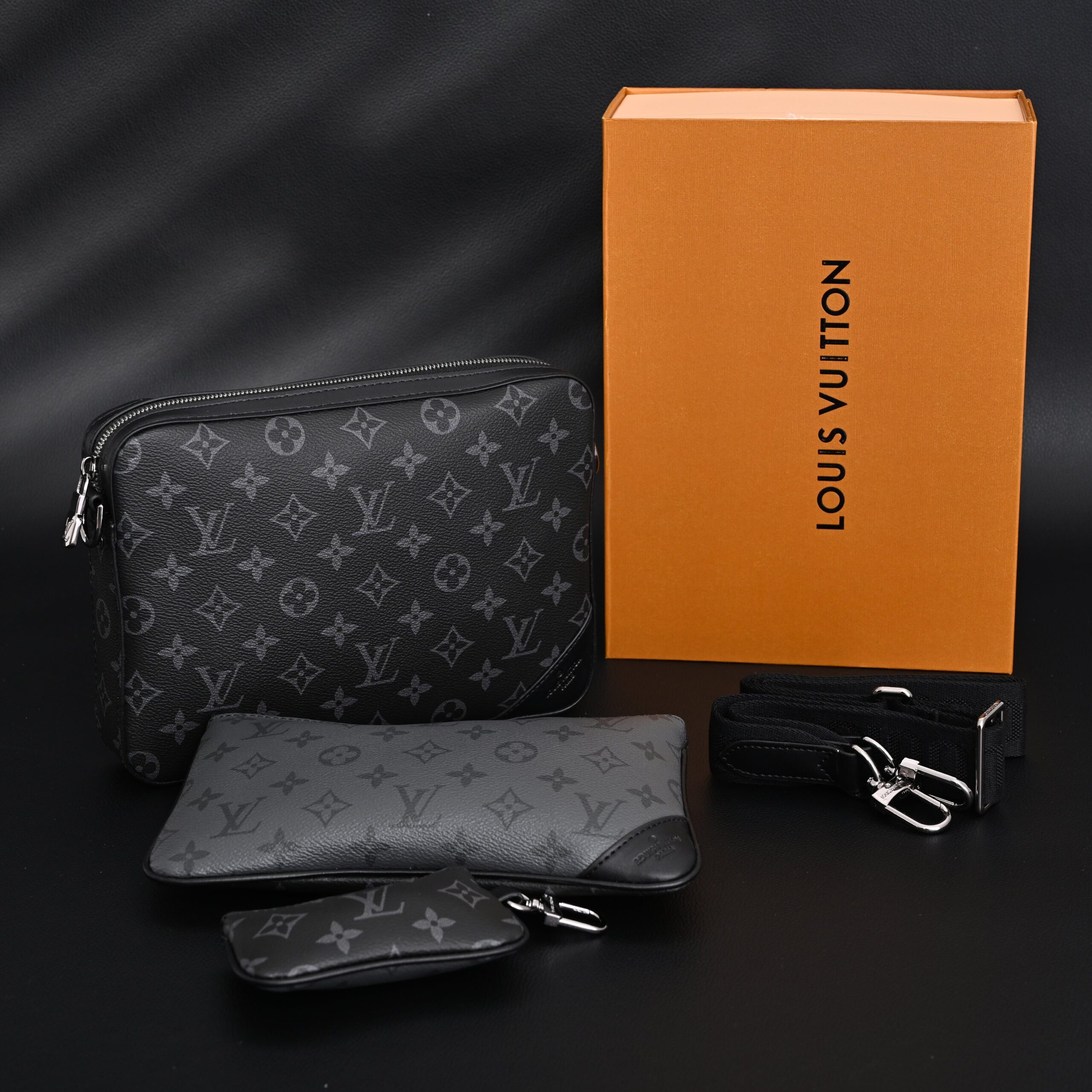Louis Vuitton Discovery Pochette MM – Monogram Eclipse - Image 1