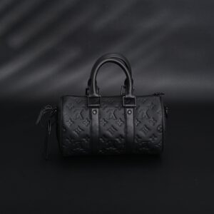 Louis Vuitton Keepall Bandoulière 50 – Monogram Shadow Black Leather - Image 3