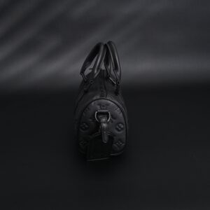 Louis Vuitton Keepall Bandoulière 50 – Monogram Shadow Black Leather - Image 4