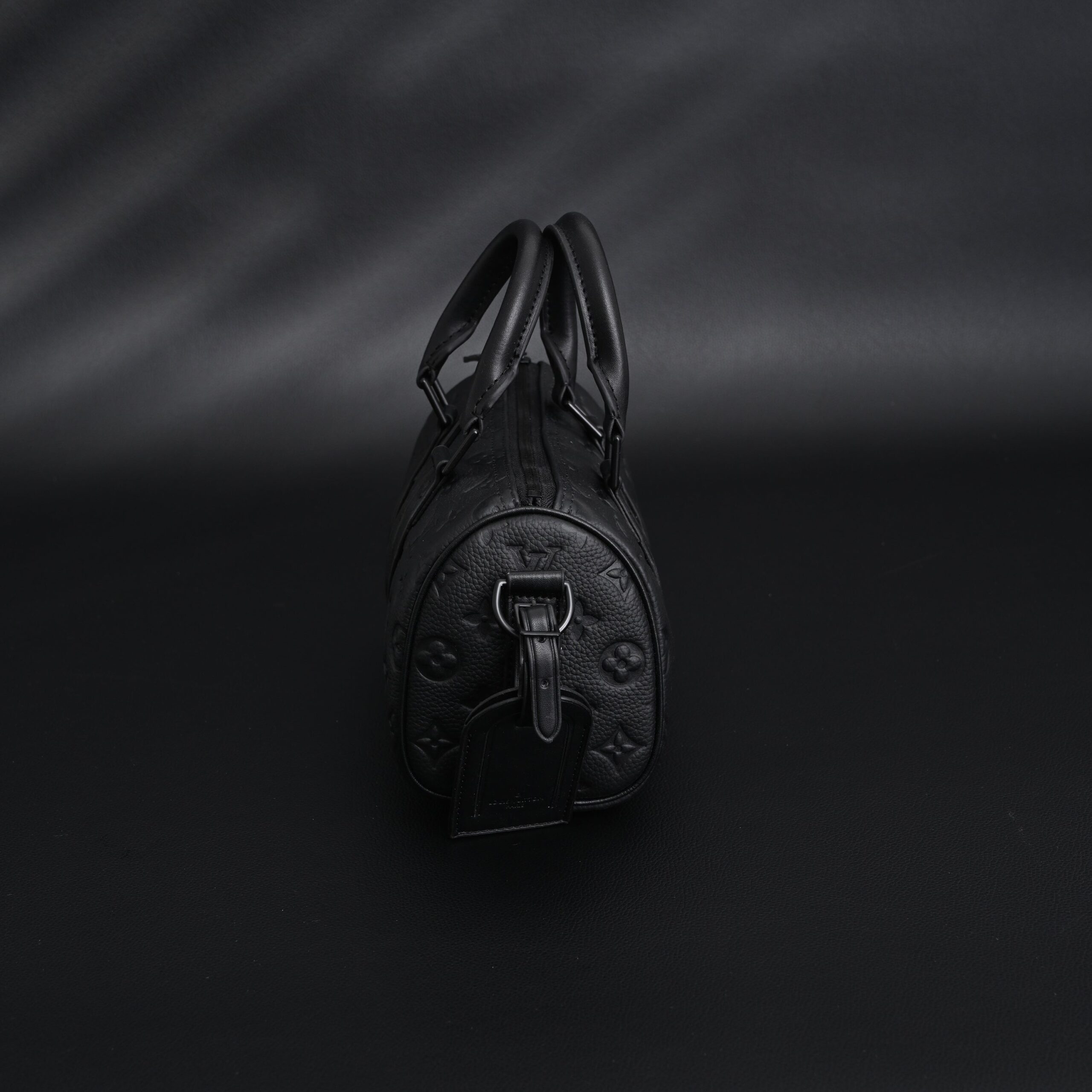 Louis Vuitton Keepall Bandoulière 50 – Monogram Shadow Black Leather - Image 4