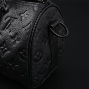Louis Vuitton Keepall Bandoulière 50 – Monogram Shadow Black Leather - Image 9