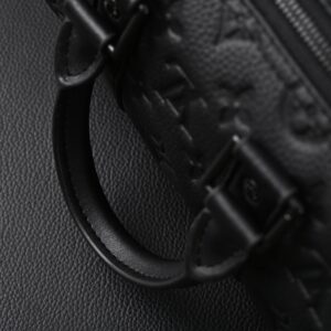 Louis Vuitton Keepall Bandoulière 50 – Monogram Shadow Black Leather - Image 11