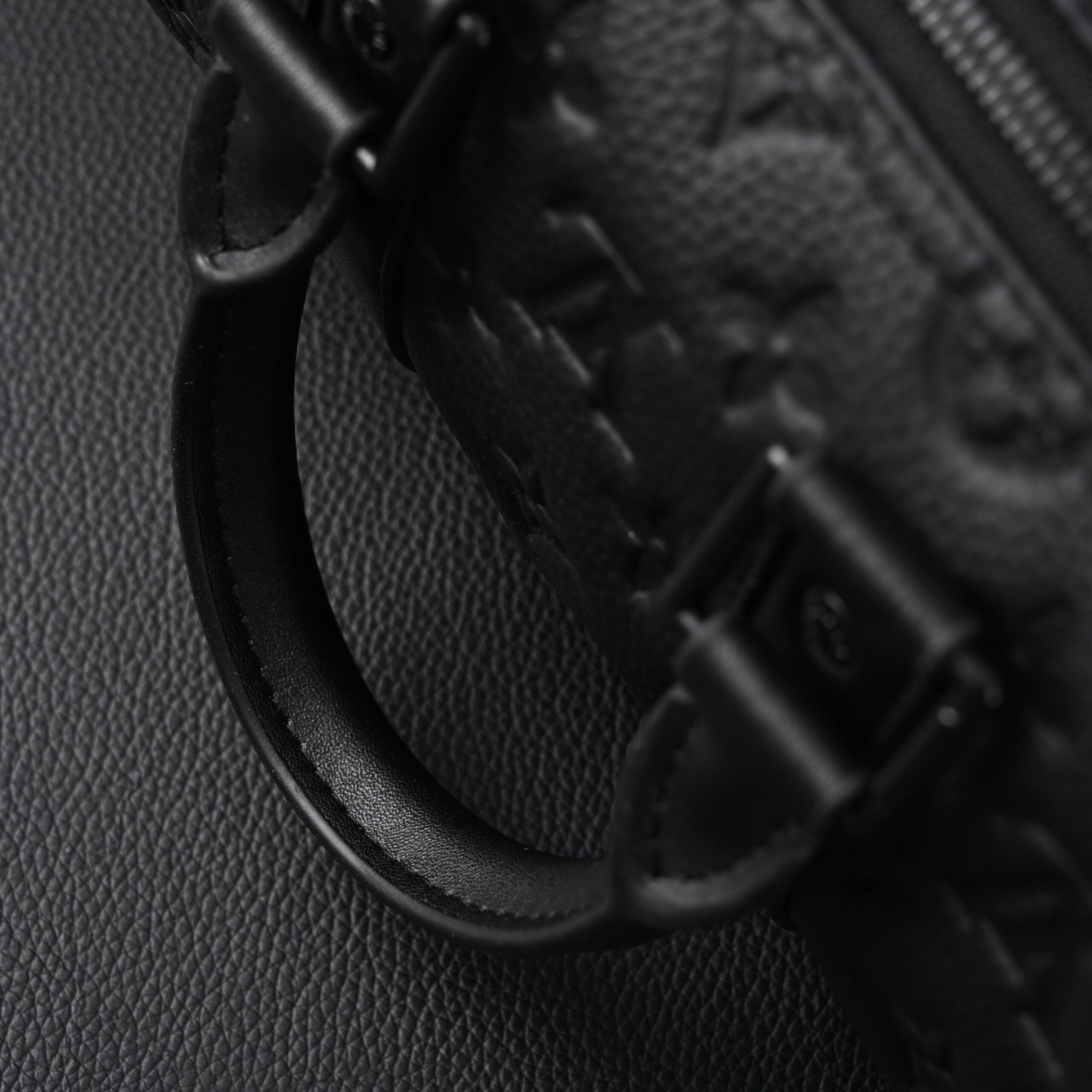 Louis Vuitton Keepall Bandoulière 50 – Monogram Shadow Black Leather - Image 11