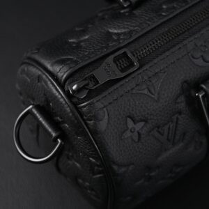 Louis Vuitton Keepall Bandoulière 50 – Monogram Shadow Black Leather - Image 12