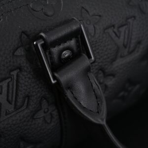 Louis Vuitton Keepall Bandoulière 50 – Monogram Shadow Black Leather - Image 13