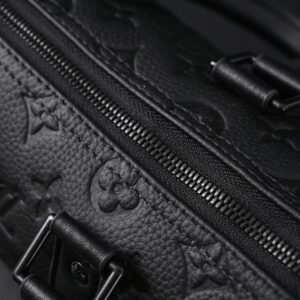 Louis Vuitton Keepall Bandoulière 50 – Monogram Shadow Black Leather - Image 14