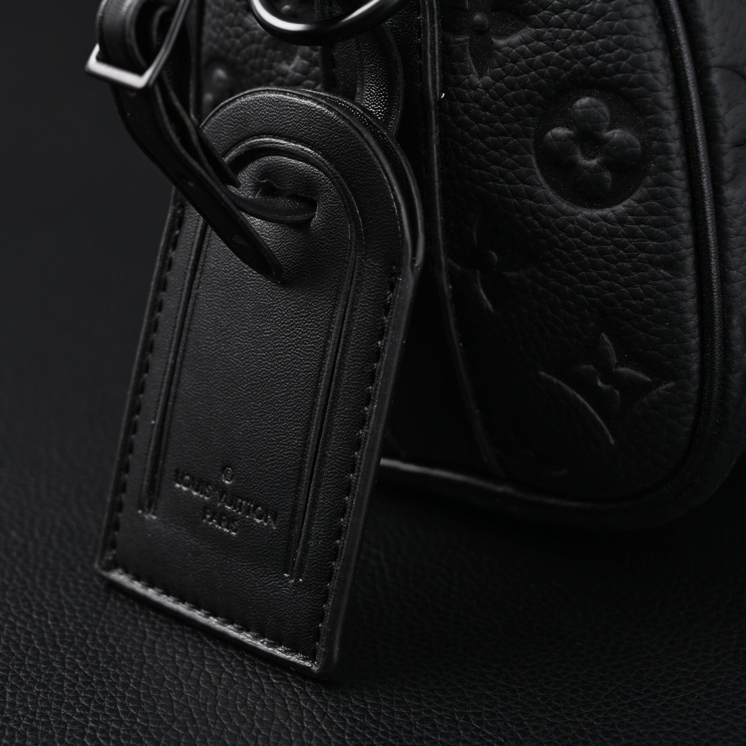 Louis Vuitton Keepall Bandoulière 50 – Monogram Shadow Black Leather - Image 16