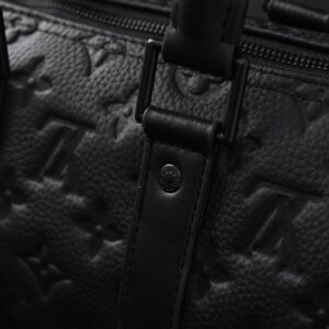 Louis Vuitton Keepall Bandoulière 50 – Monogram Shadow Black Leather - Image 17