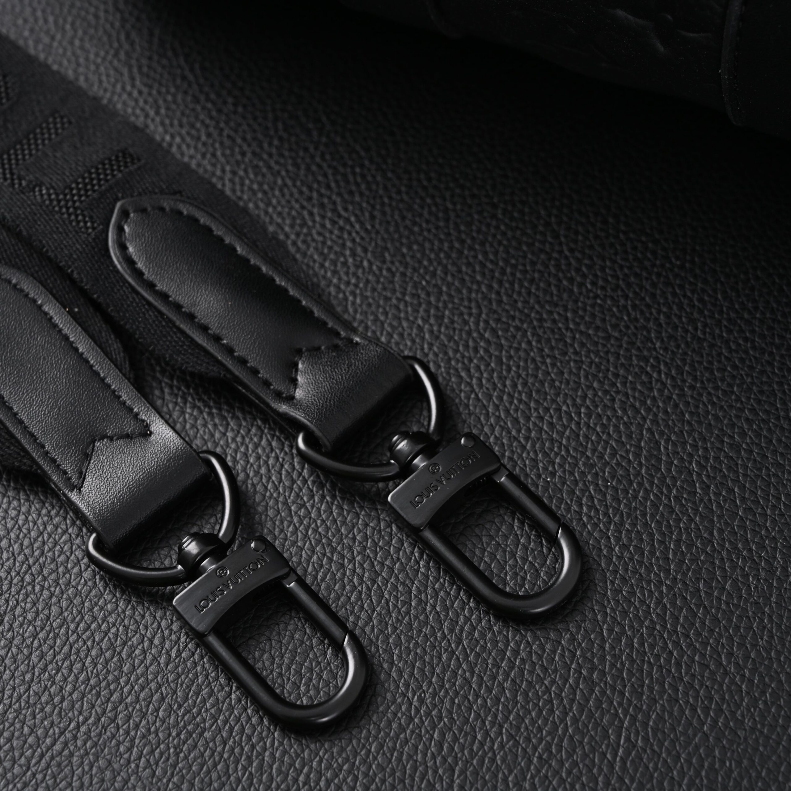 Louis Vuitton Keepall Bandoulière 50 – Monogram Shadow Black Leather - Image 18