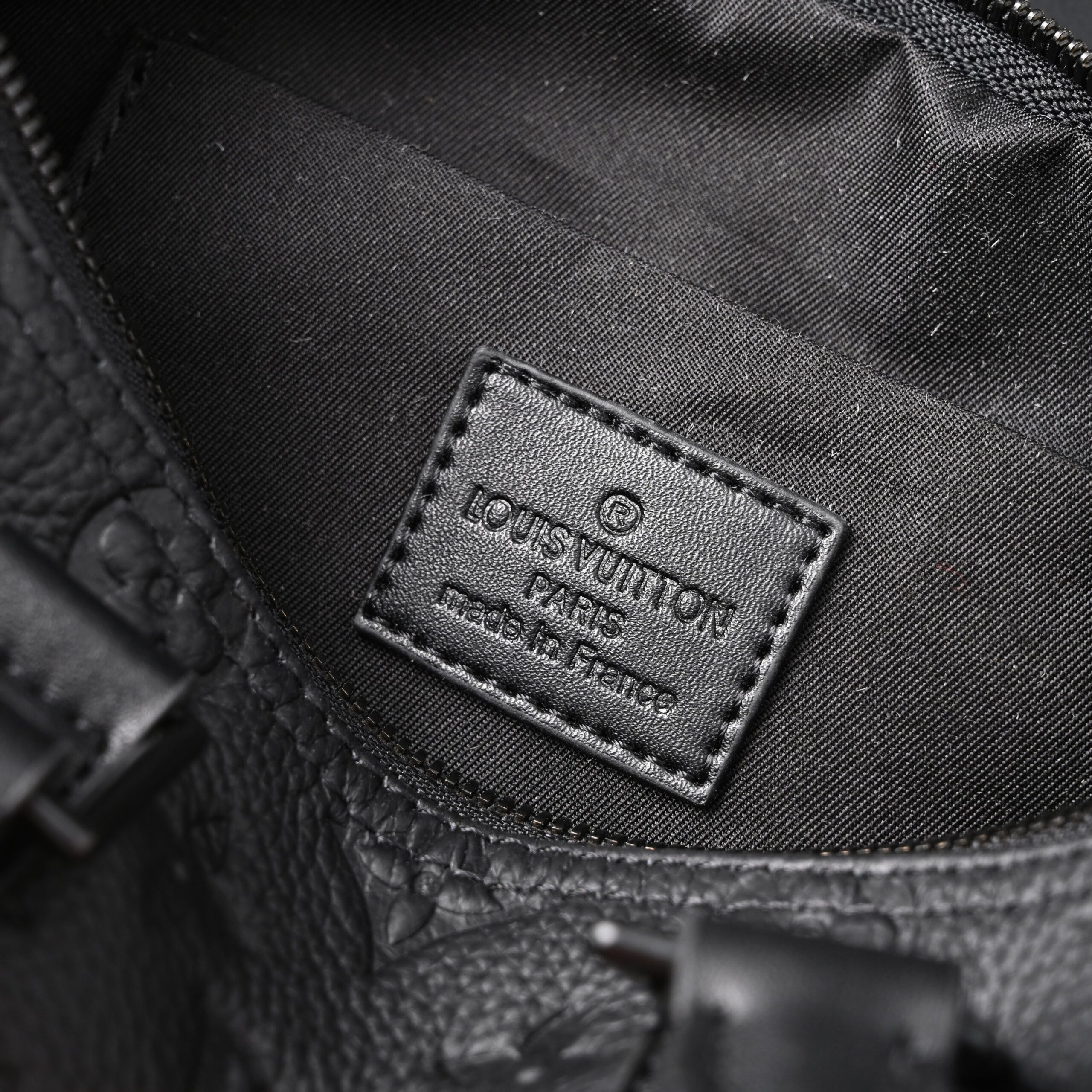 Louis Vuitton Keepall Bandoulière 50 – Monogram Shadow Black Leather - Image 20