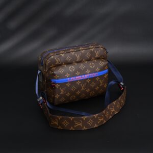 Louis Vuitton Trio Messenger Bag – Monogram Canvas with Blue Strap - Image 2