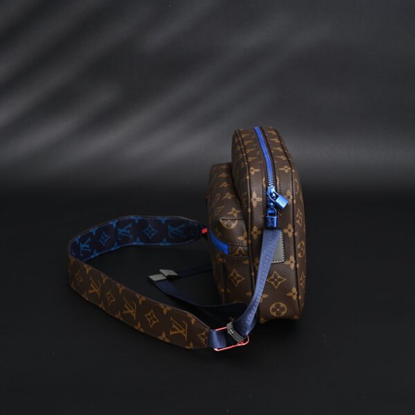 Louis Vuitton Trio Messenger Bag – Monogram Canvas with Blue Strap