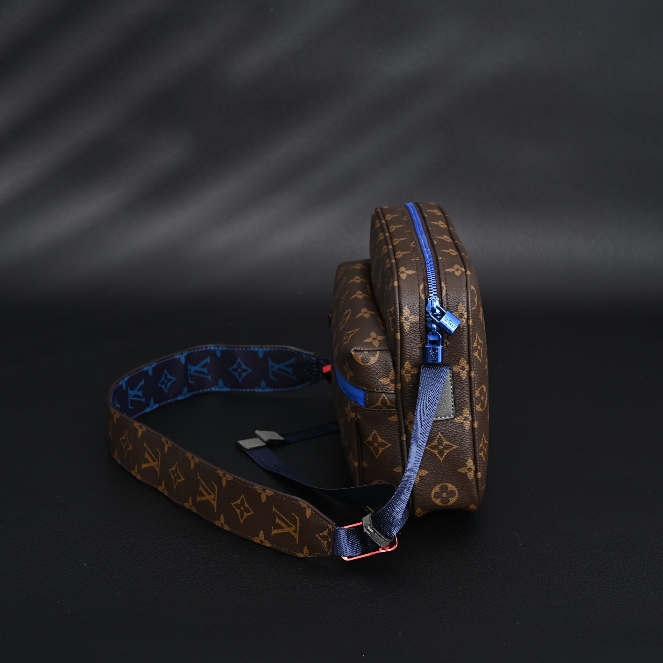 Louis Vuitton Trio Messenger Bag – Monogram Canvas with Blue Strap - Image 6