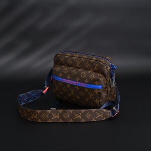 Louis Vuitton Trio Messenger Bag – Monogram Canvas with Blue Strap - Image 7