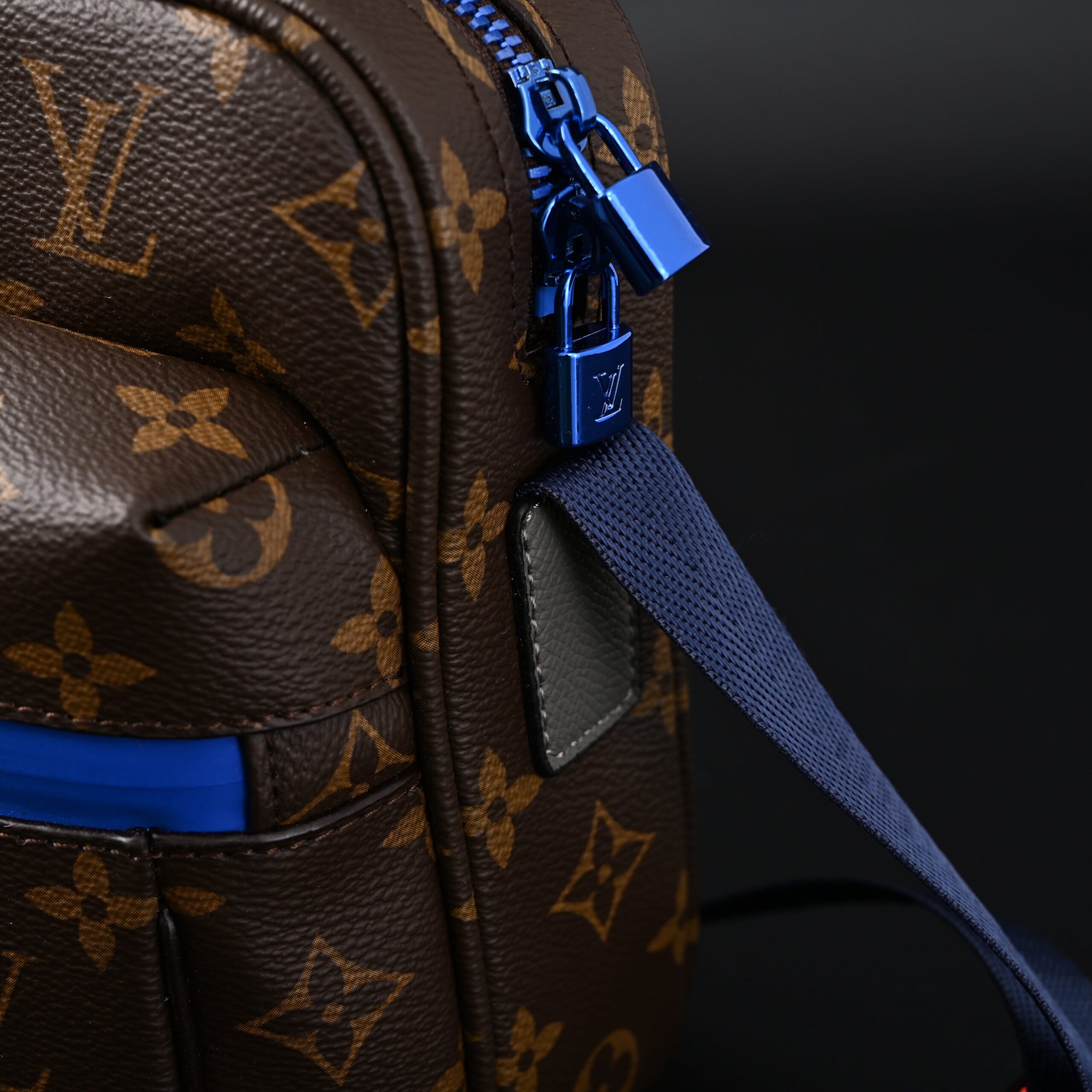 Louis Vuitton Trio Messenger Bag – Monogram Canvas with Blue Strap - Image 9