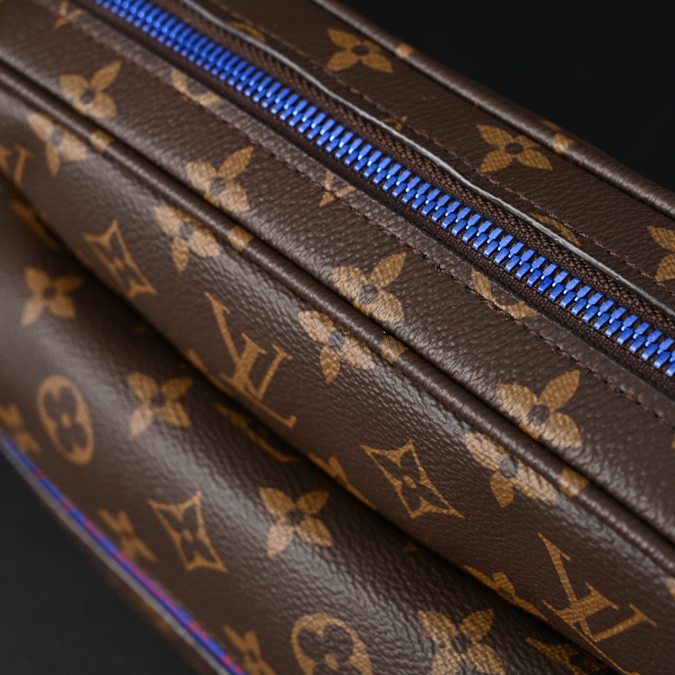 Louis Vuitton Trio Messenger Bag – Monogram Canvas with Blue Strap - Image 11