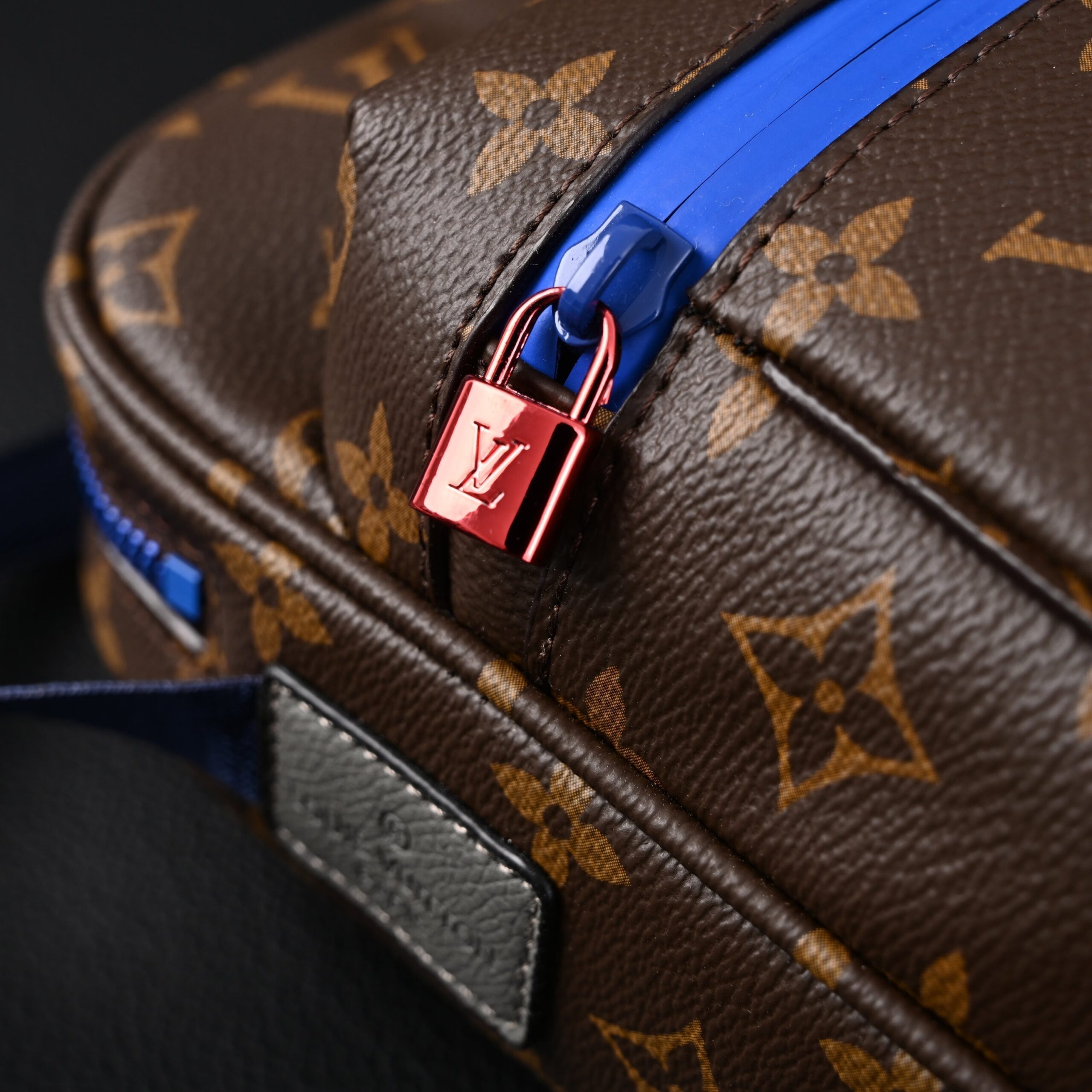 Louis Vuitton Trio Messenger Bag – Monogram Canvas with Blue Strap - Image 13