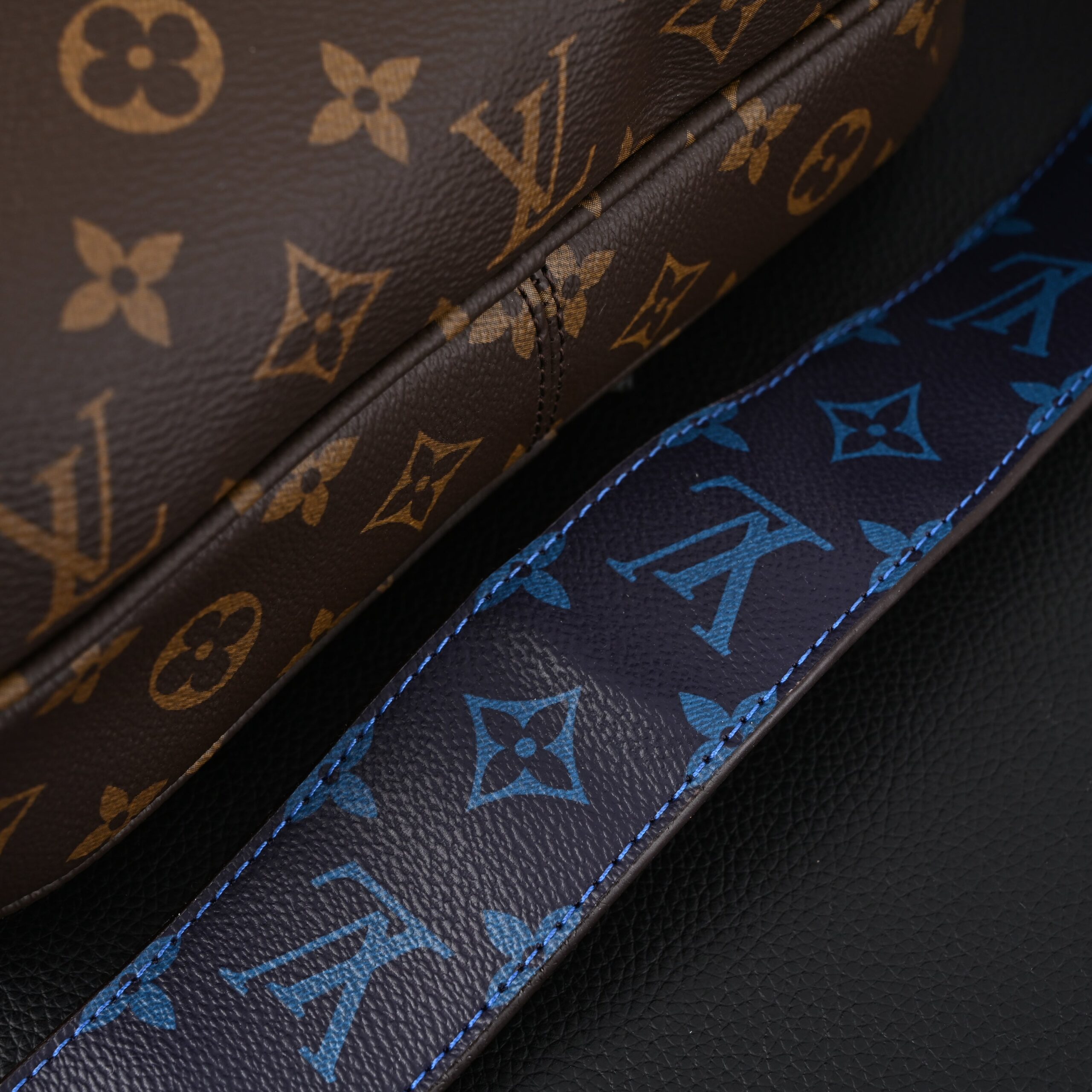 Louis Vuitton Trio Messenger Bag – Monogram Canvas with Blue Strap - Image 17