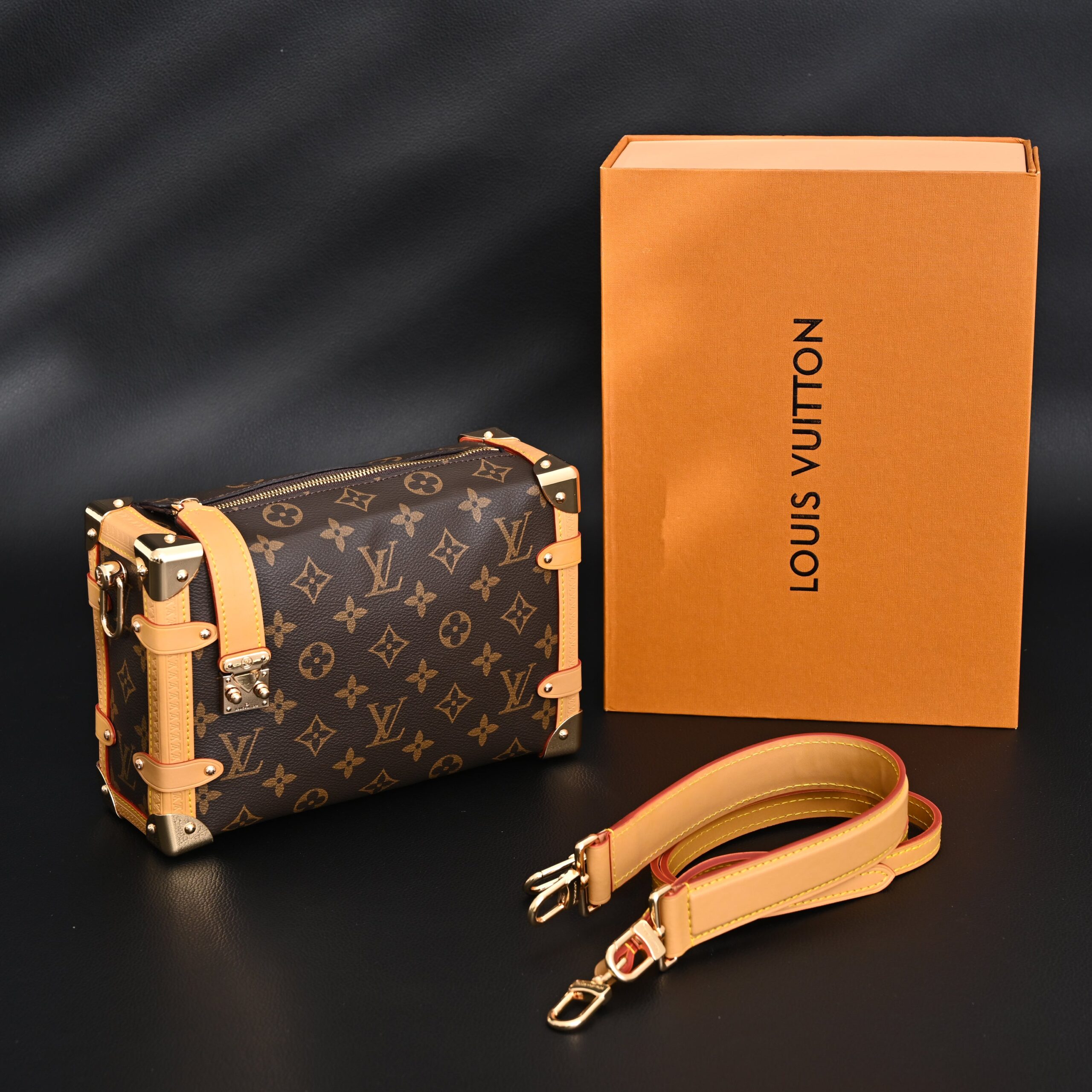 Louis Vuitton Cannes Trunk Bag – Monogram Canvas with Gold-Tone Hardware - Image 1
