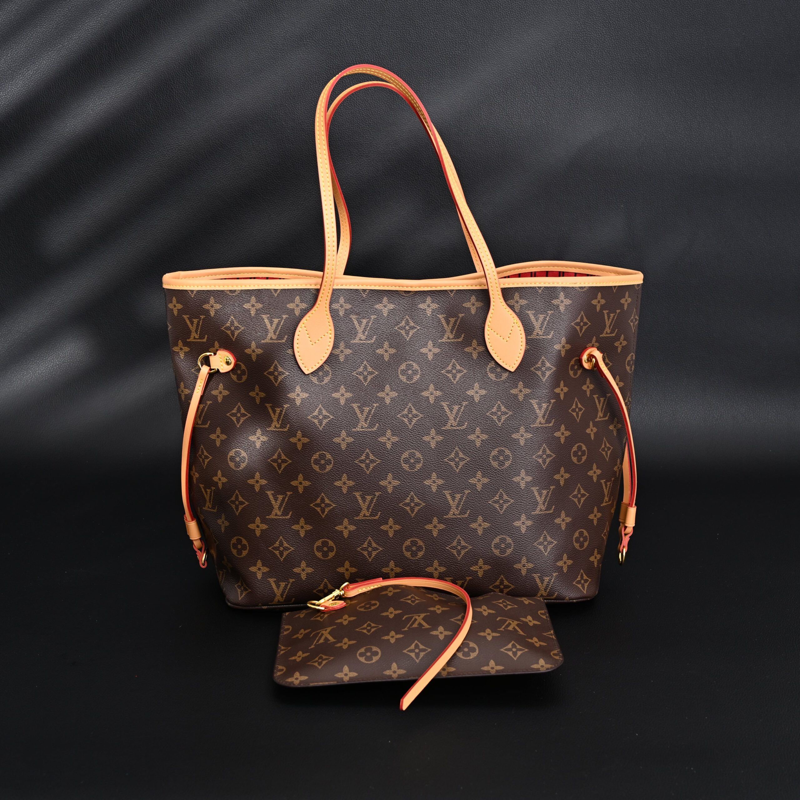 Louis Vuitton Neverfull MM Tote Bag – Monogram Canvas with Red Interior - Image 2