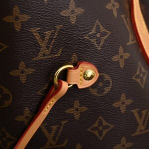 Louis Vuitton Neverfull MM Tote Bag – Monogram Canvas with Red Interior - Image 11