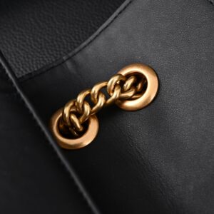 Gucci GG Marmont Small Matelassé Shoulder Bag – Black Leather with Gold Hardware - Image 14