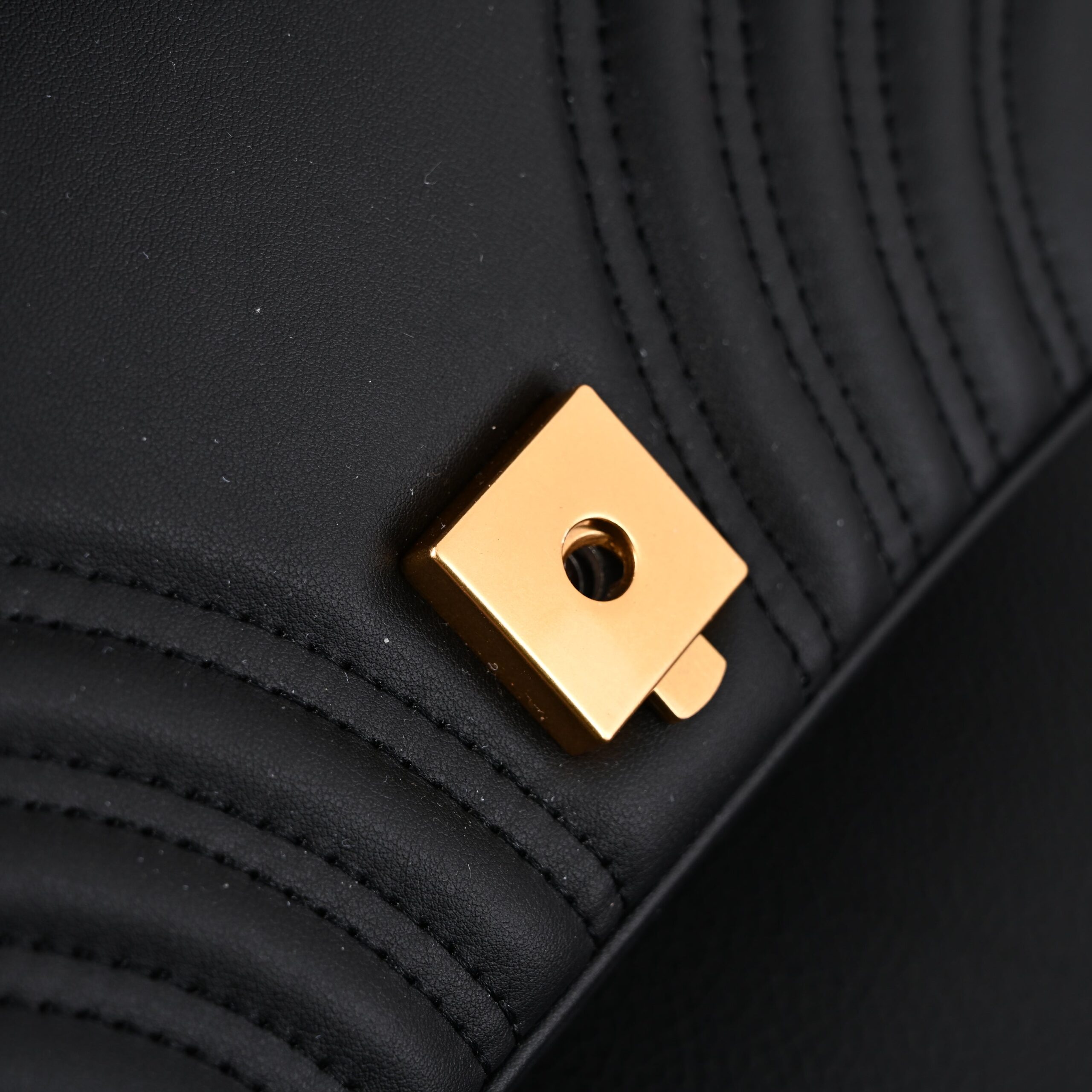 Gucci GG Marmont Small Matelassé Shoulder Bag – Black Leather with Gold Hardware - Image 16