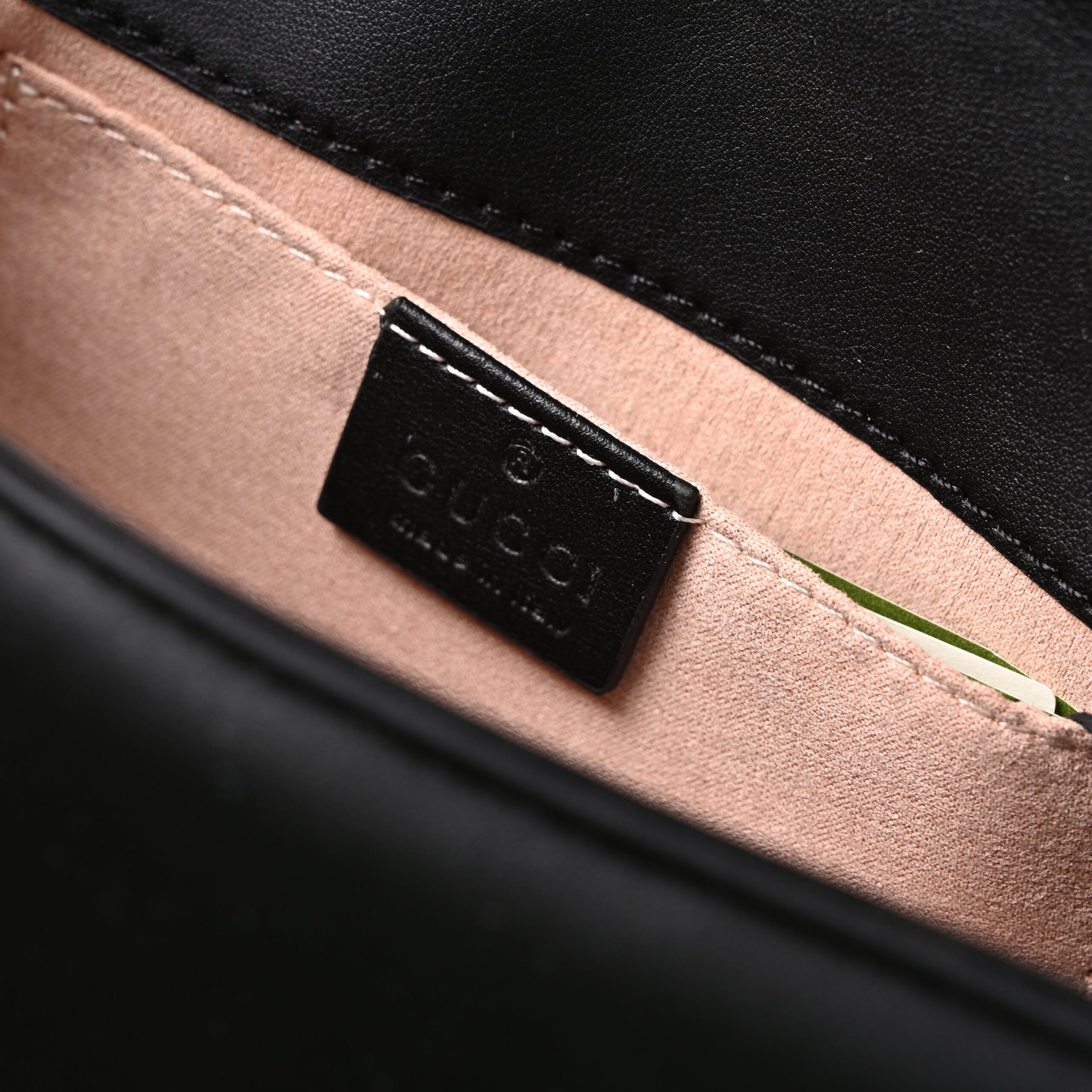 Gucci GG Marmont Small Matelassé Shoulder Bag – Black Leather with Gold Hardware - Image 17