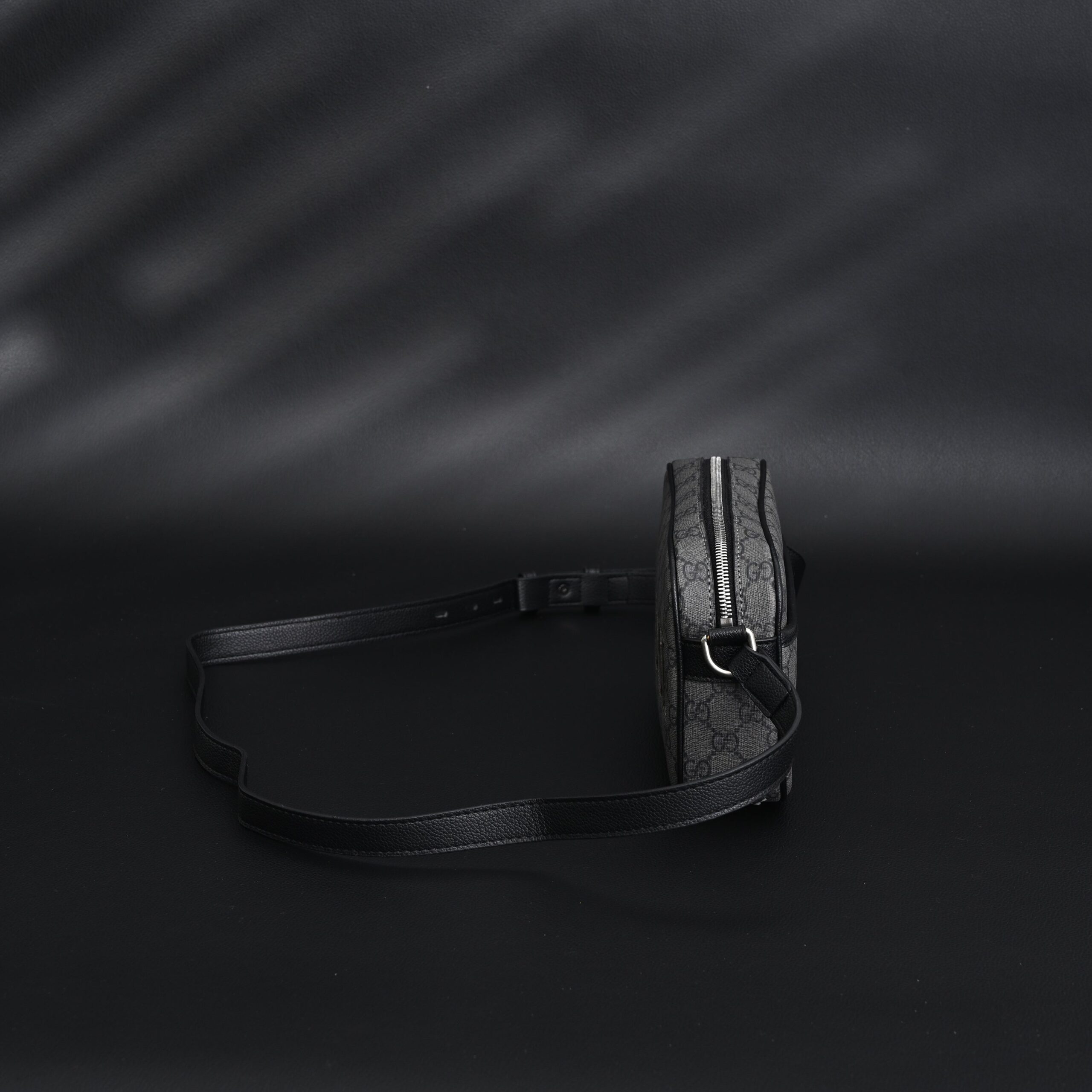 Gucci Ophidia GG Supreme Belt Bag – Black/Grey Monogram - Image 5
