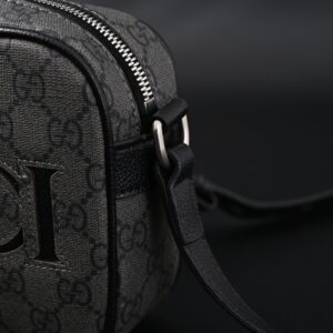 Gucci Ophidia GG Supreme Belt Bag – Black/Grey Monogram - Image 9