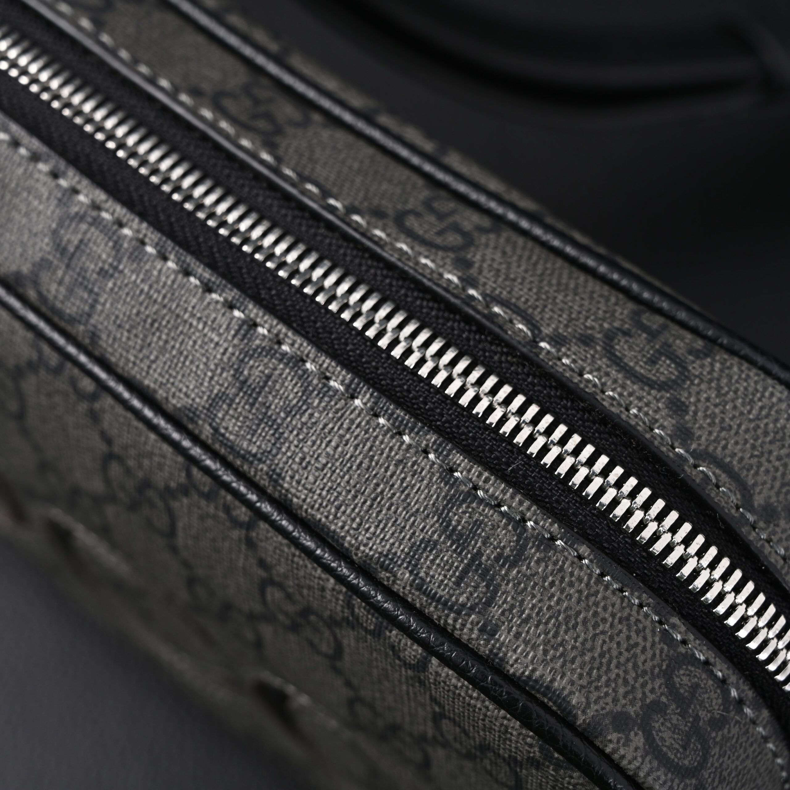 Gucci Ophidia GG Supreme Belt Bag – Black/Grey Monogram - Image 10