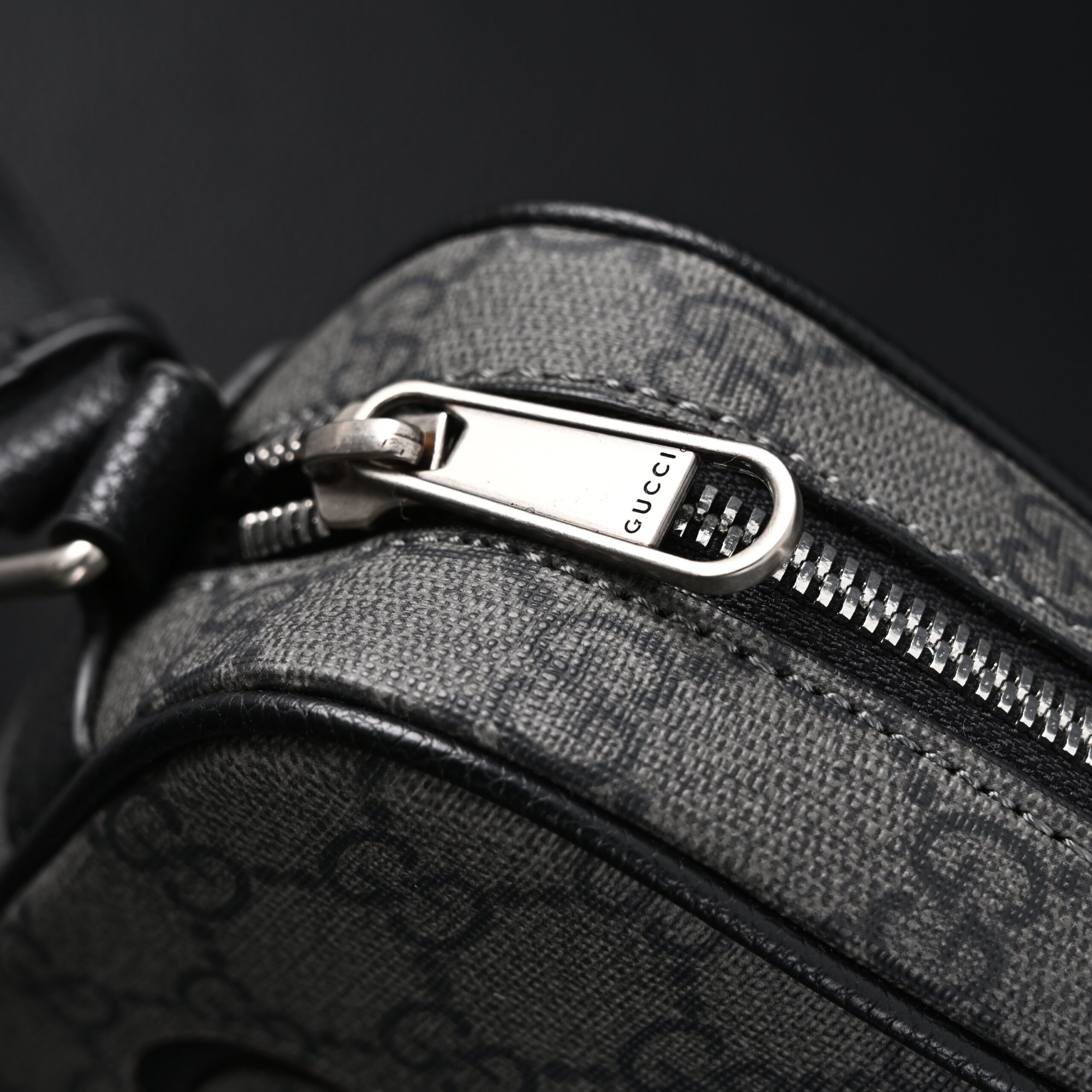 Gucci Ophidia GG Supreme Belt Bag – Black/Grey Monogram - Image 11