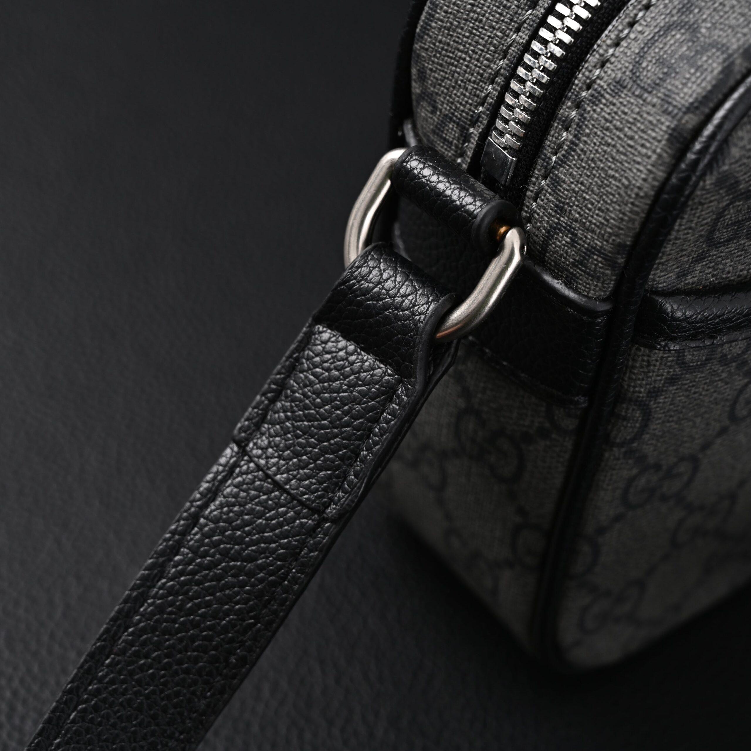 Gucci Ophidia GG Supreme Belt Bag – Black/Grey Monogram - Image 12