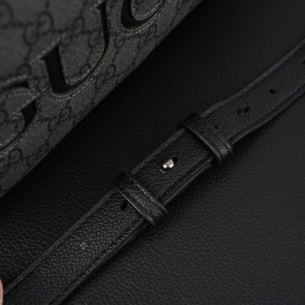Gucci Ophidia GG Supreme Belt Bag – Black/Grey Monogram