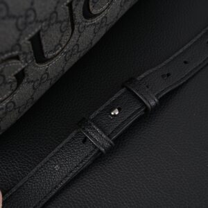 Gucci Ophidia GG Supreme Belt Bag – Black/Grey Monogram - Image 14