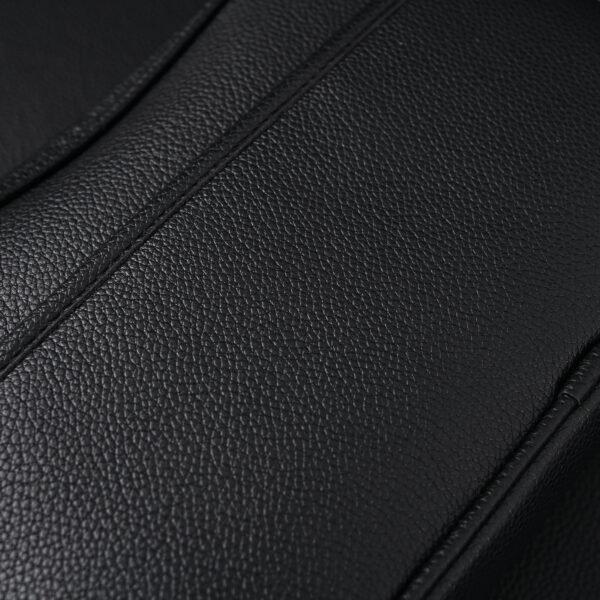 Gucci Black Leather Embossed Logo Belt Bag